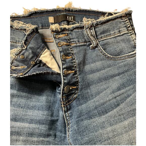 KUT From The Cloth High-Rise Fab Ab Ankle Skinny Women's Size 8 Super Stretch - Picture 4 of 11